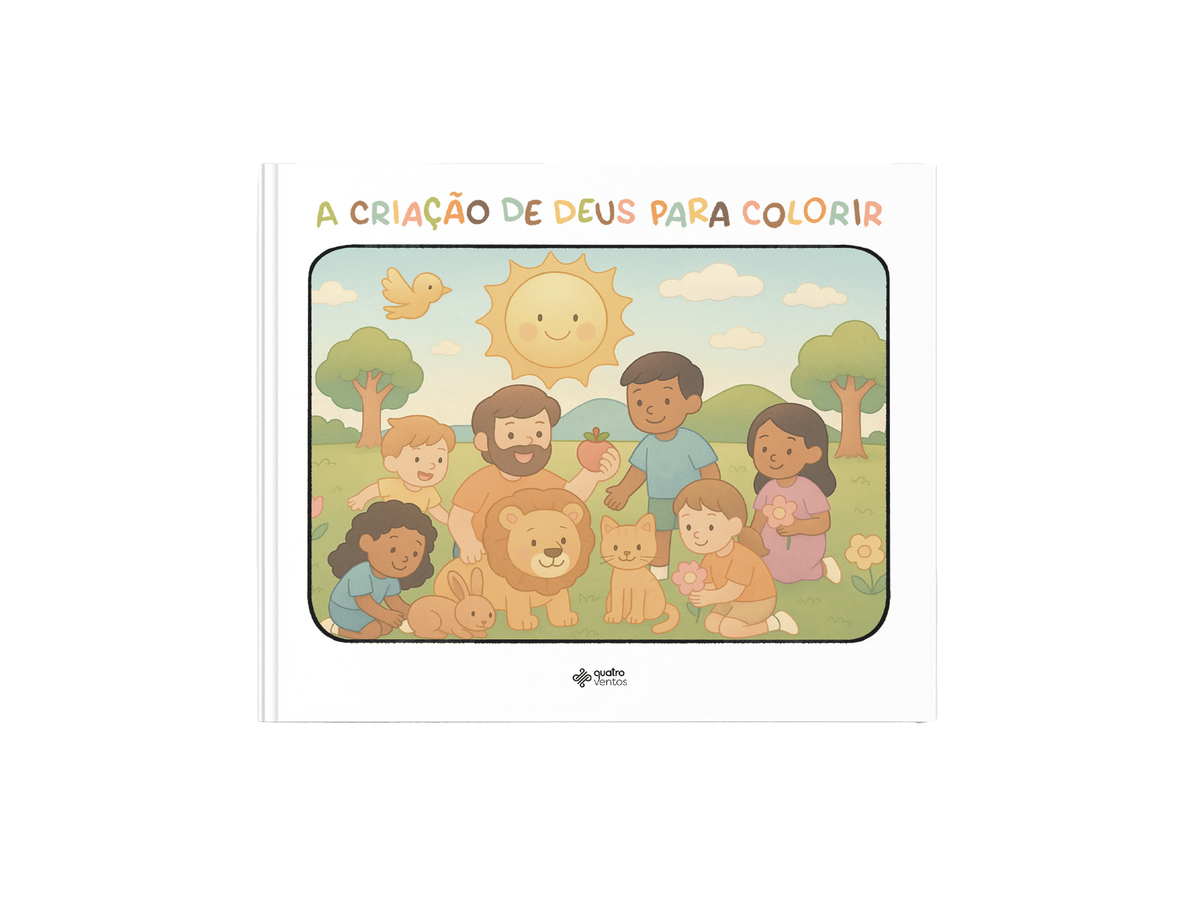 A criação de Deus para colorir