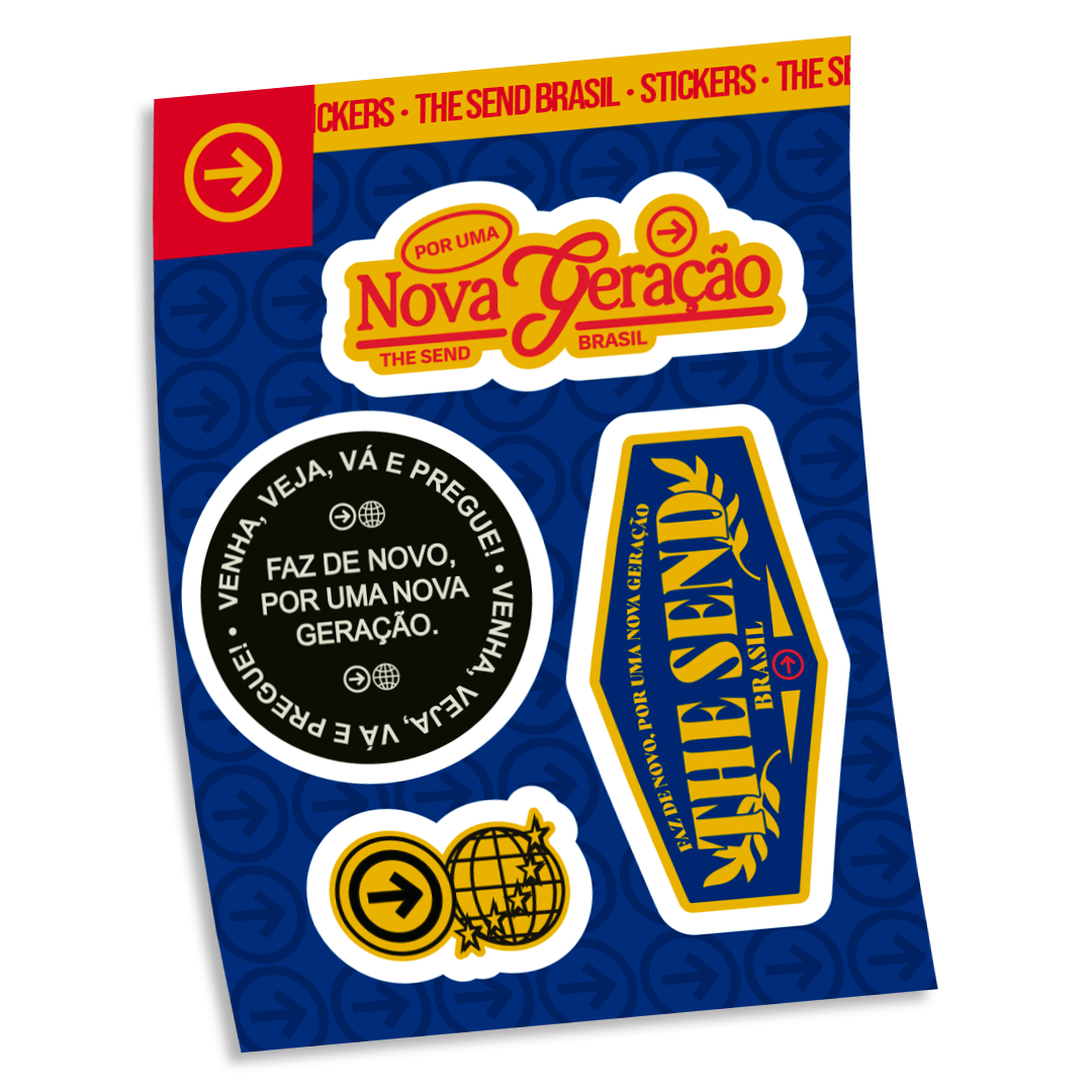 Cartela de sticker - THE SEND