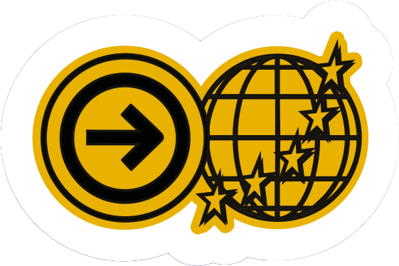 Cartela de stickers do movimento THE SEND — Editora 4 Ventos