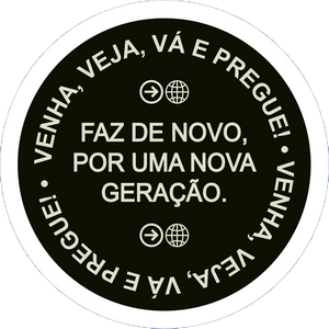 Cartela de stickers do movimento THE SEND — Editora 4 Ventos