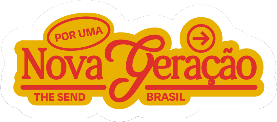 Cartela de stickers do movimento THE SEND — Editora 4 Ventos